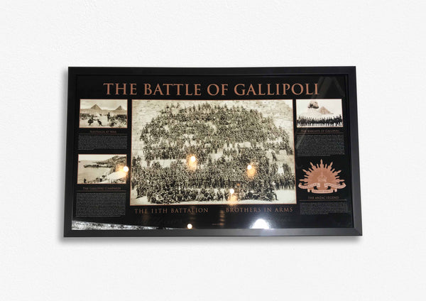 ANZAC-The Battle of Gallipoli Poster Framed - The 11th Battalion