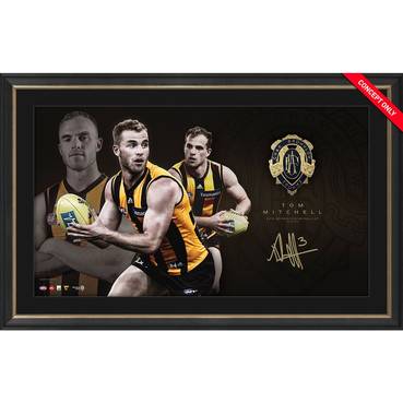 HAWTHORN-TOM MITCHELL 2018 BROWNLOW MEDAL DISPLAY