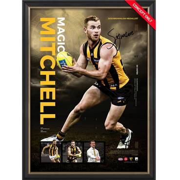 HAWTHORN-TOM MITCHELL 'BALL MAGNET' FRAMED