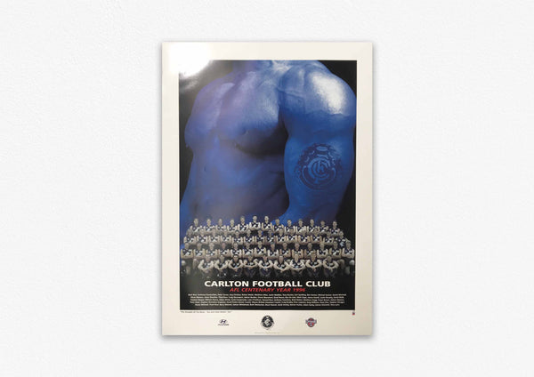 CARLTON BLUES 1996 POSTER