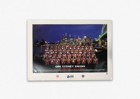 Sydney Football Club Official 2016 AFL Team Poster Framed
