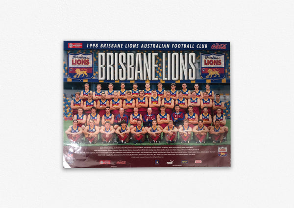 BRISBANE LIONS 1998 POSTER