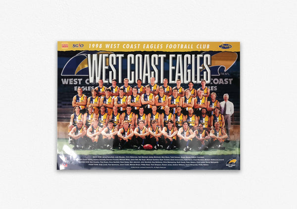 WEST COAST EAGLES 1998 POSTER