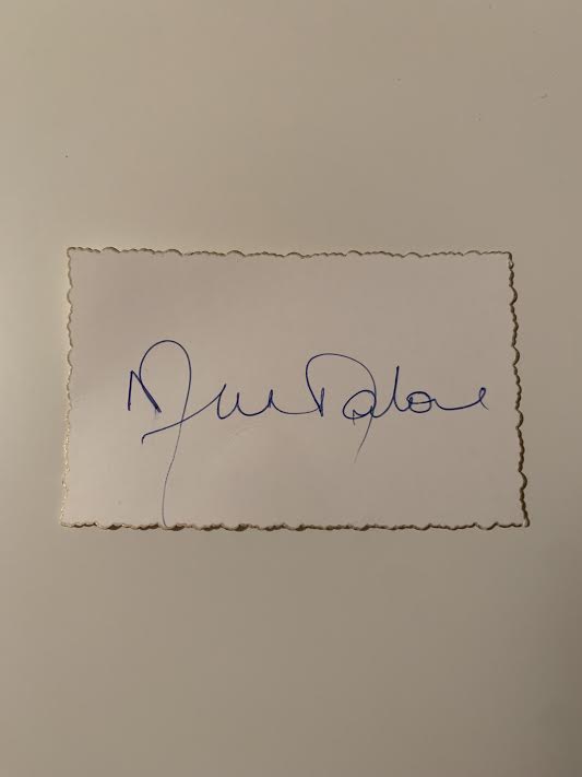 Australian Test Cricketer Card SIGNED - Mick Malone