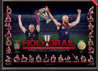 Melbourne Demons Holy Grail Framed