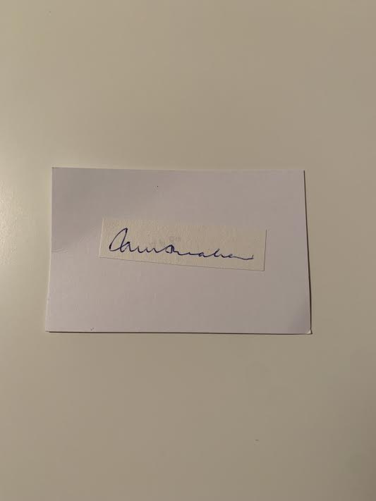 Australian Test Cricketer Card SIGNED - Paul Sheahan