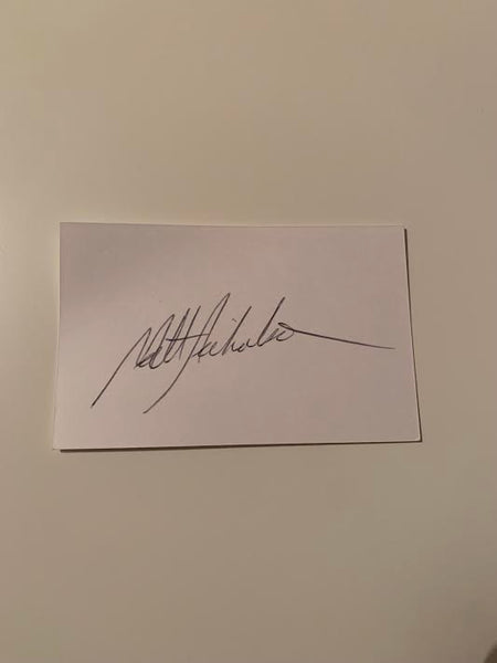 Australian Test Cricketer Card SIGNED - Matt Nicholson