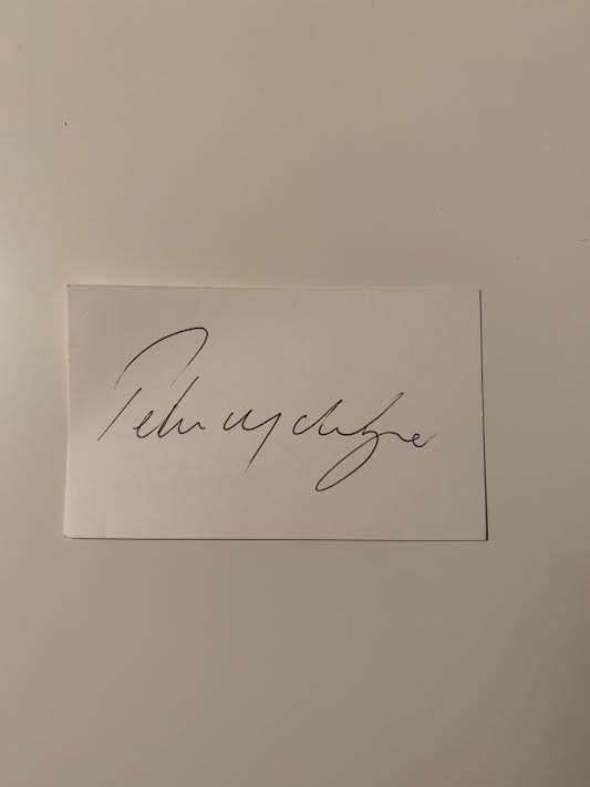 Australian Test Cricketer Card SIGNED - Peter McIntyre