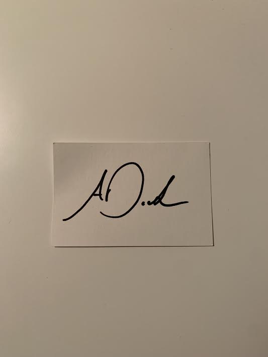 Australian Test Cricketer Card SIGNED - Alex Dooland
