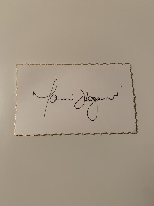 Australian Test Cricketer Card SIGNED - Tom Hogan