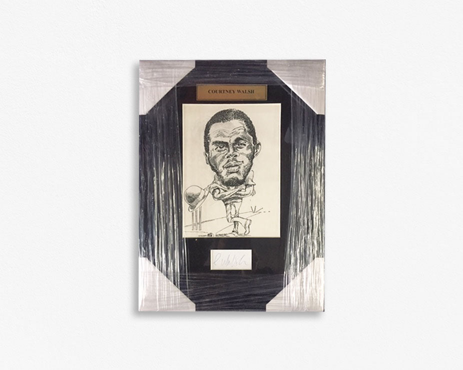 CRICKET-Courtney Walsh – West Indian Cricketer/ Framed