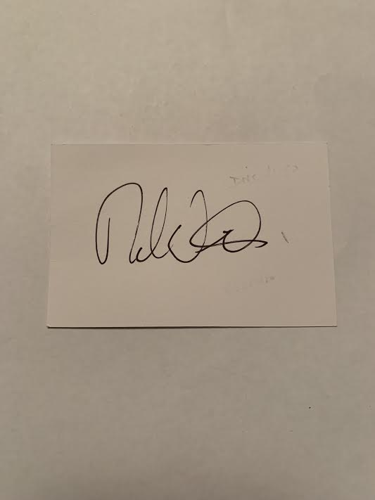 Australian Test Cricketer Card SIGNED - Paul Wilson