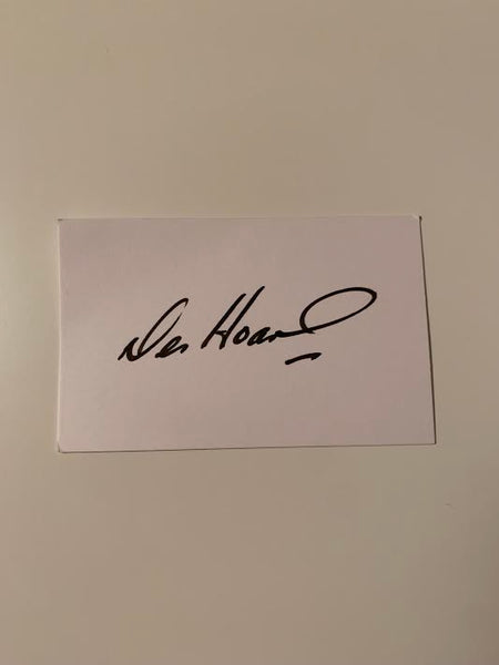 Australian Test Cricketer Card SIGNED - Des Hoare