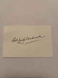 Australian Test Cricketer Card SIGNED - Ashley Woodcock