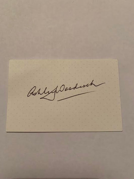 Australian Test Cricketer Card SIGNED - Ashley Woodcock