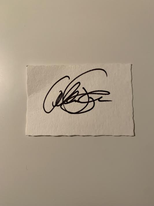 Australian Test Cricketer Card SIGNED - Callum Ferguson