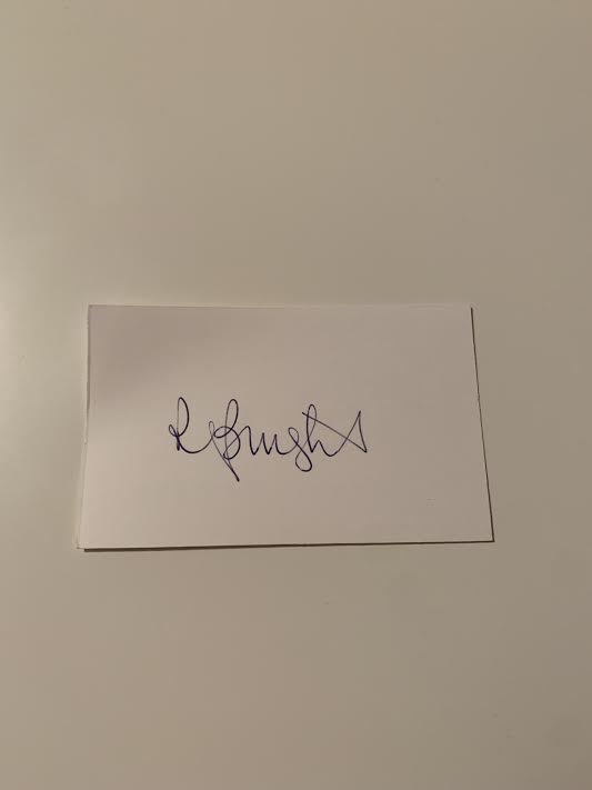 Australian Test Cricketer Card SIGNED - Ray Bright