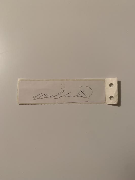 South African Test Cricketer Card Strip SIGNED - Kepler Wessels
