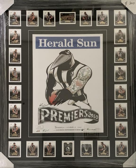 Collingwood 2010 Herald Sun AFL Premiership Print/Team Cards