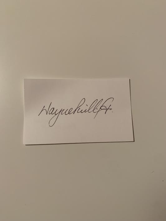 Australian Test Cricketer Card SIGNED - Wayne Phillips