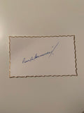 Australian Test Cricketer Card SIGNED - Ron Hamence