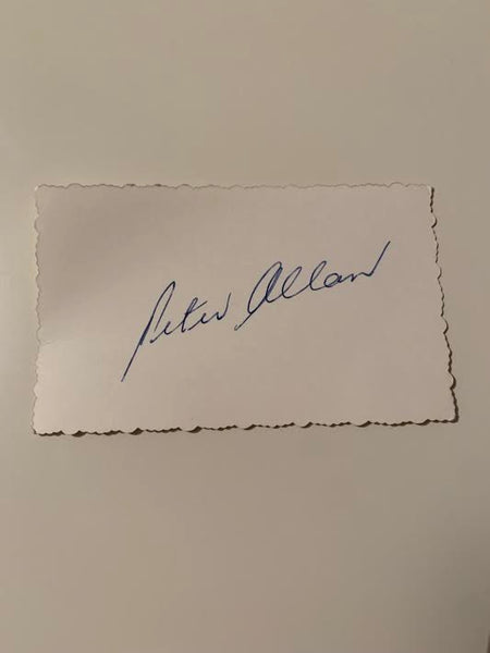 Australian Test Cricketer Card SIGNED - Peter Allan