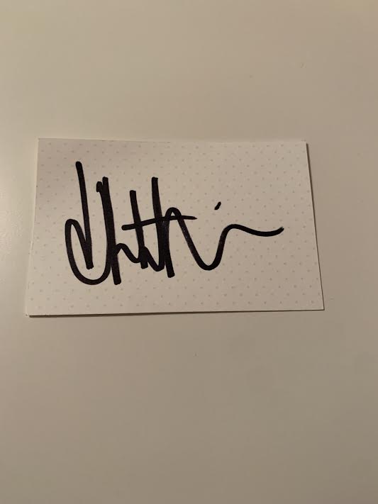 Australian Test Cricketer Card SIGNED - James Patterson