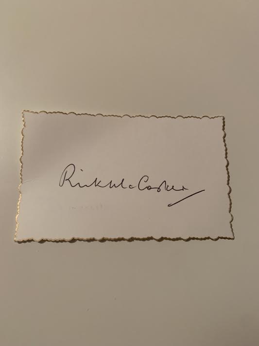 Australian Test Cricketer Card SIGNED - Rick McCosker