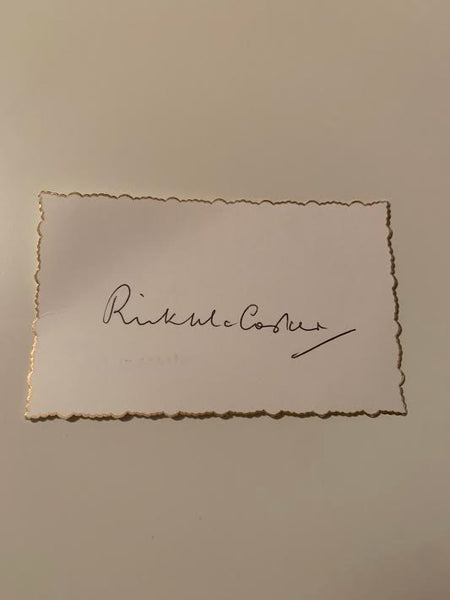 Australian Test Cricketer Card SIGNED - Rick McCosker