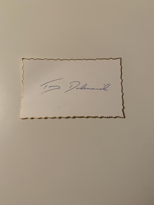 Australian Test Cricketer Card SIGNED - Tony Dodemaide