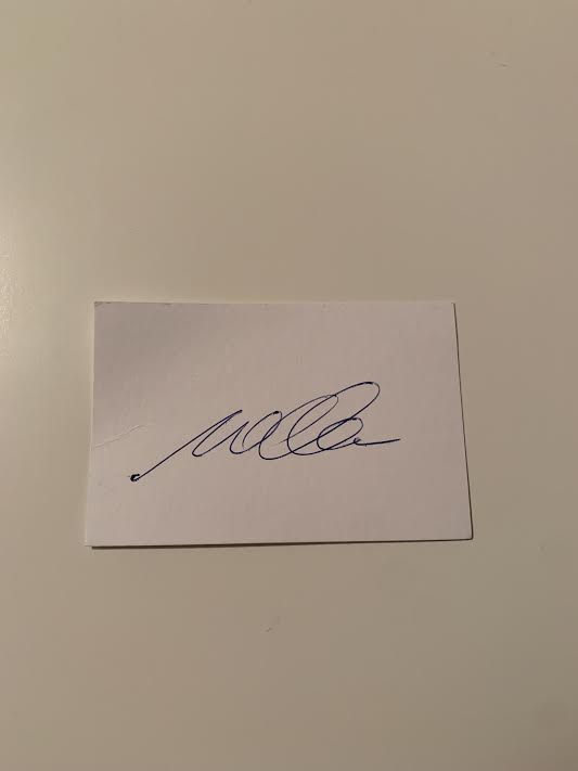 Australian Test Cricketer Card SIGNED - Wayne Clark