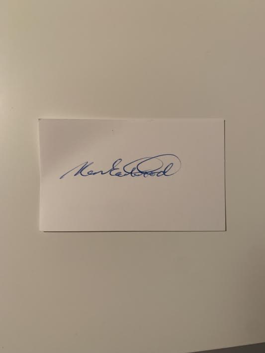 Australian Test Cricketer Card SIGNED - Ken Eastwood