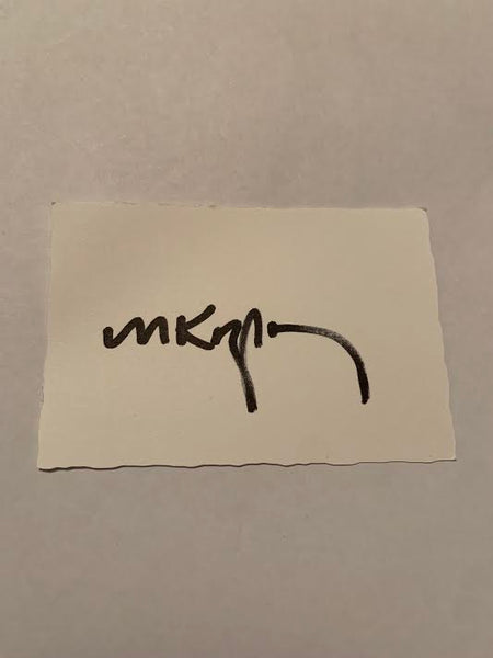 Australian Test Cricketer Card SIGNED - Michael Kasprowics