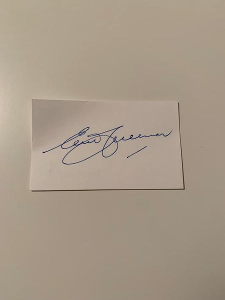 Australian Test Cricketer Card SIGNED - Eric Freeman