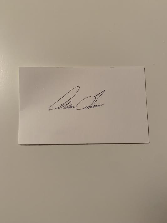 Australian Test Cricketer Card SIGNED - Alan Turner