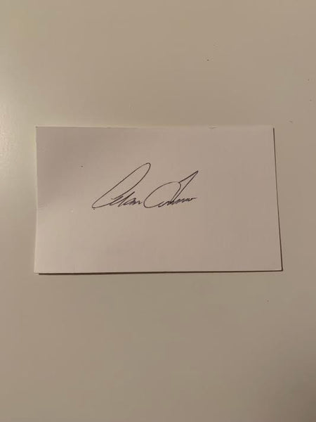 Australian Test Cricketer Card SIGNED - Alan Turner