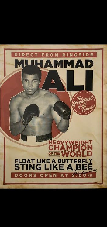 BOXING-The Greatest - Muhammad Ali and Michael Jordan poster/Laminated