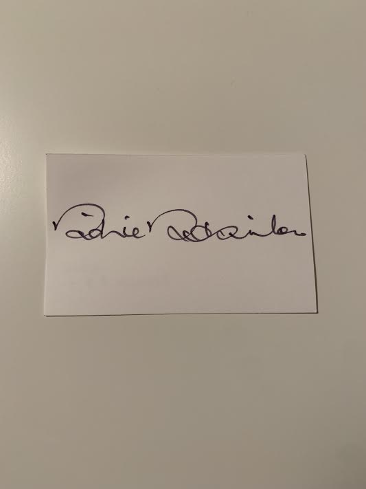 Australian Test Cricketer Card SIGNED - Richie Robinson