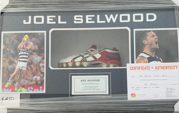 Geelong - Joel Selwood Signed Boot