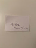 Australian Test Cricketer Card SIGNED - Michael Veletta