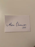 Australian Test Cricketer Card SIGNED - Alan Thompson