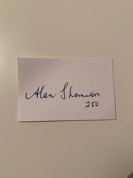 Australian Test Cricketer Card SIGNED - Alan Thompson