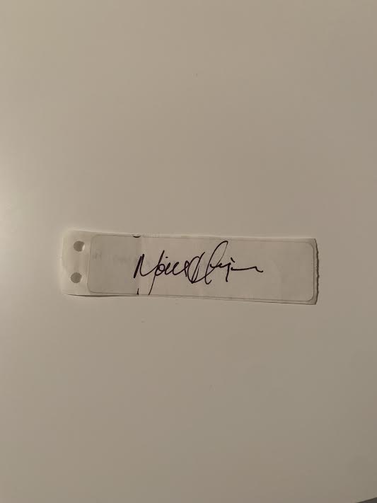 Australian Test Cricketer Card Strip SIGNED - Moises Henriques
