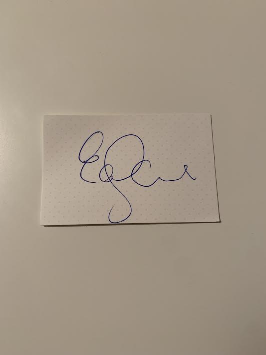 Australian Test Cricketer Card SIGNED - Ed Cowan