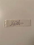 Australian Test Cricketer Card Strip SIGNED - Xavier Doherty