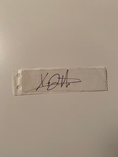 Australian Test Cricketer Card Strip SIGNED - Xavier Doherty