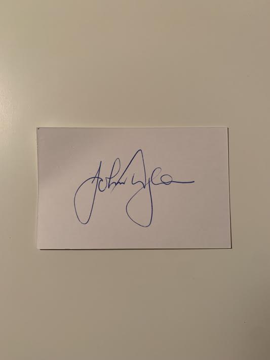 Australian Test Cricketer Card SIGNED - John Dyson