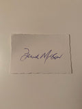 Australian Test Cricketer Card SIGNED - Frank Misson