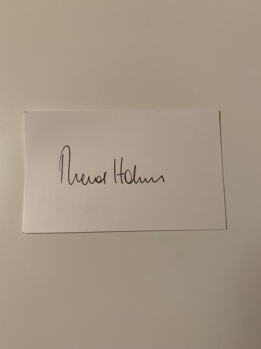 Australian Test Cricketer Card SIGNED - Trevor Hohns