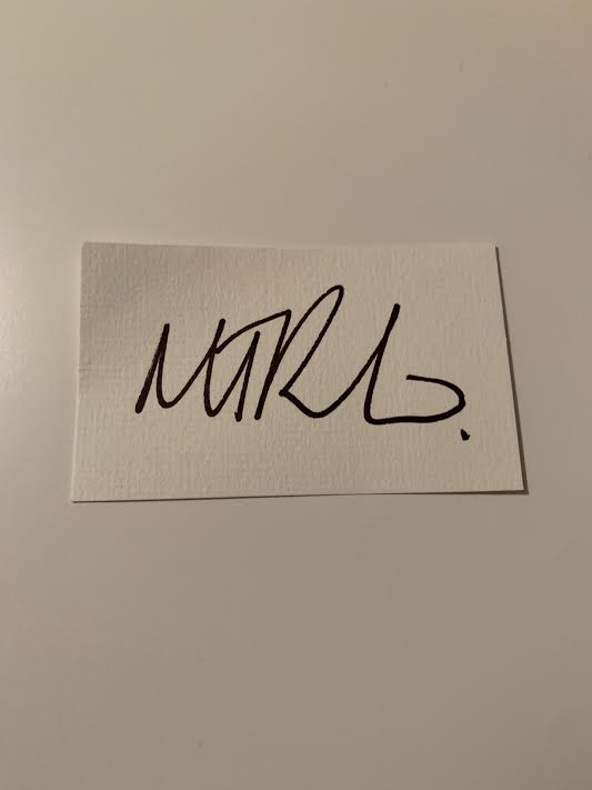 Australian Test Cricketer Card SIGNED - Matt Renshaw